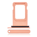 Single Sim Card Tray Compatible For iPhone XR (Coral)