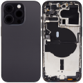 Back Housing W/ Small Parts For iPhone 14 Pro (US Version) (Aftermarket Plus) (Space Black)