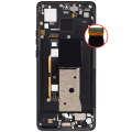 OLED Assembly With Frame Compatible For Motorola Moto Edge 40 (XT2303-3 / 2023) (Refurbished) (Eclipse Black)