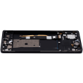 OLED Assembly With Frame Compatible For Motorola Moto Edge 40 (XT2303-3 / 2023) (Refurbished) (Eclipse Black)