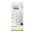 Casper Pro Silicone Tempered Glass Compatible For iPhone 15 (Retail Pack) (Clear)