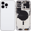 Back Housing W/ Small Parts For iPhone 14 Pro Max (EU / Global Version) (Aftermarket Plus) (Silver)