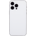 Back Housing W/ Small Parts For iPhone 14 Pro Max (EU / Global Version) (Aftermarket Plus) (Silver)