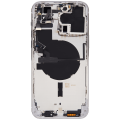 Back Housing W/ Small Parts For iPhone 14 Pro Max (EU / Global Version) (Aftermarket Plus) (Silver)