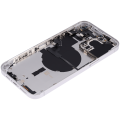 Back Housing W/ Small Parts For iPhone 14 Pro Max (EU / Global Version) (Aftermarket Plus) (Silver)