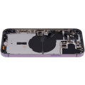 Back Housing W/ Small Parts For iPhone 14 Pro Max (EU / Global Version) (Aftermarket Plus) (Deep Purple)