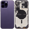 Back Housing W/ Small Parts For iPhone 14 Pro Max (US Version) (Aftermarket Plus) (Deep Purple)