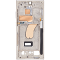 Mid-Frame Housing Compatible For Samsung Galaxy S23 Ultra 5G (US & International Version) (Cream)