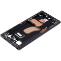Mid-Frame Housing Compatible For Samsung Galaxy S23 Ultra 5G (US & International Version) (Phantom Black)