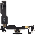 Charging Port Flex Cable Compatible For iPhone 15 Plus (Premium) (Black)
