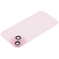 Back Glass With Steel Plate With Wireless NFC Charging MagSafe Magnet & Flashlight Flex Compatible For iPhone 15 (Used OEM Pull: Grade A) (Pink)