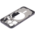 Mid-Frame Housing With Power And Volume Button Compatible For iPhone 15 Pro (US Version) (Used OEM Pull: Grade A) (Black Titanium)