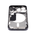 Mid-Frame Housing With Power And Volume Button Compatible For iPhone 15 Pro (US Version) (Used OEM Pull: Grade A) (Black Titanium)