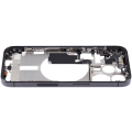 Mid-Frame Housing With Power And Volume Button Compatible For iPhone 15 Pro (US Version) (Used OEM Pull: Grade A) (Black Titanium)