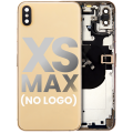 Back Housing W/ Small Components Pre-Installed Compatible For iPhone XS Max (No Logo) (Aftermarket Plus) (Gold)