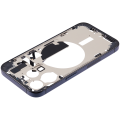 Mid-Frame Housing With Power And Volume Button Compatible For iPhone 15 Pro (US Version) (Used OEM Pull: Grade A) (Blue Titanium)
