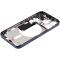 Mid-Frame Housing With Power And Volume Button Compatible For iPhone 15 Pro (US Version) (Used OEM Pull: Grade A) (Blue Titanium)