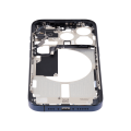 Mid-Frame Housing With Power And Volume Button Compatible For iPhone 15 Pro (US Version) (Used OEM Pull: Grade A) (Blue Titanium)