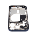 Mid-Frame Housing With Power And Volume Button Compatible For iPhone 15 Pro (US Version) (Used OEM Pull: Grade A) (Blue Titanium)