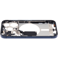 Mid-Frame Housing With Power And Volume Button Compatible For iPhone 15 Pro (US Version) (Used OEM Pull: Grade A) (Blue Titanium)