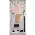 OLED Assembly With Frame Compatible For Samsung Galaxy S23 Ultra 5G (US & International) (Service Pack) (Cream)