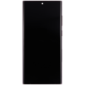 OLED Assembly With Frame Compatible For Samsung Galaxy S22 Ultra 5G (US & International Version) (Aftermarket Plus) (Burgundy)