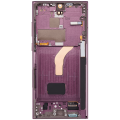 OLED Assembly With Frame Compatible For Samsung Galaxy S22 Ultra 5G (US & International Version) (Aftermarket Plus) (Burgundy)
