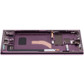 OLED Assembly With Frame Compatible For Samsung Galaxy S22 Ultra 5G (US & International Version) (Refurbished) (Burgundy)