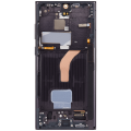 OLED Assembly With Frame Compatible For Samsung Galaxy S22 Ultra 5G (Service Pack) (Phantom Black)