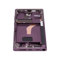 OLED Assembly With Frame Compatible For Samsung Galaxy S22 Ultra 5G (Service Pack) (Burgundy)