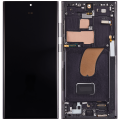 OLED Assembly With Frame Compatible For Samsung Galaxy S23 Ultra (US & International) (Refurbished) (Phantom Black)
