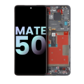 OLED Assembly With Frame Compatible For Huawei Mate 50 (Genuine OEM) (Black)