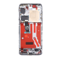 OLED Assembly With Frame Compatible For Huawei P50 (Genuine OEM) (White)