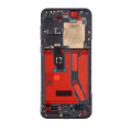 OLED Assembly With Frame Compatible For Huawei P50 (Genuine OEM) (Black)
