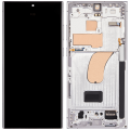 OLED Assembly With Frame Compatible For Samsung Galaxy S23 Ultra (US & International) (Aftermarket Plus) (Sky Blue)