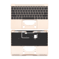 Top Case With Keyboard And Microphone Compatible For MacBook Retina 12" (A1534 / Early 2016 / Mid 2017) (US English) (Used OEM Pull: Grade B/C) (Gold)