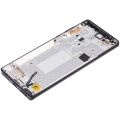 OLED Assembly With Frame Compatible For Motorola Moto Edge Plus (XT2061 / 2020) (Refurbished) (Smokey Sangria)