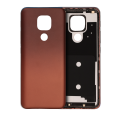 Back Cover Compatible For Motorola Moto E7 Plus (XT2081 / 2020) (Amber Bronze)