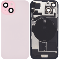 Back Glass w/ MagSafe Magnet & NFC & Flashlight Flex For iPhone 15 (Aftermarket) (Pink) (No Logo)