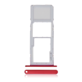 Single Sim Card Tray Compatible For LG K42 (2020) / K52 (2020) (Red)