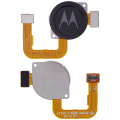 Fingerprint Reader With Flex Cable Compatible For Motorola Moto G Power / G8 Power (XT2041 / 2020)  (Genuine OEM) (Smoke Black) 
