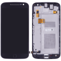 LCD Assembly With Frame Compatible For Motorola Moto G4 Plus (XT1644 / 2016) (Genuine OEM) (Black)
