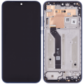 LCD Assembly With Frame Compatible For Motorola Moto E (XT2052 / 2020) (Genuine OEM) (Midnight Blue)