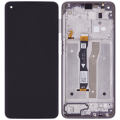 LCD Assembly With Frame Compatible For Motorola Moto G Power (XT2117 / 2021) (Genuine OEM) (Flash Gray)