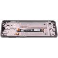 LCD Assembly With Frame Compatible For Motorola Moto G Power (XT2117 / 2021) (Genuine OEM) (Flash Gray)