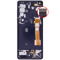OLED Assembly With Frame Compatible For Motorola Edge 5G (XT2063 / 2020) (Genuine OEM) (Midnight Magenta)