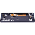 OLED Assembly With Frame Compatible For Motorola Edge 5G (XT2063 / 2020) (Genuine OEM) (Midnight Magenta)