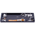 OLED Assembly With Frame Compatible For Motorola Edge 5G (XT2063 / 2020) (Genuine OEM) (Midnight Magenta)