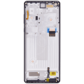 OLED Assembly With Frame Compatible For Motorola Edge Plus (XT2061 / 2020) (Genuine OEM) (Baltic Gray)
