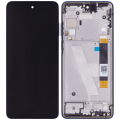 LCD Assembly With Frame Compatible For Motorola Edge 5G (XT2141 / 2021) (Genuine OEM) (Nebula Blue)